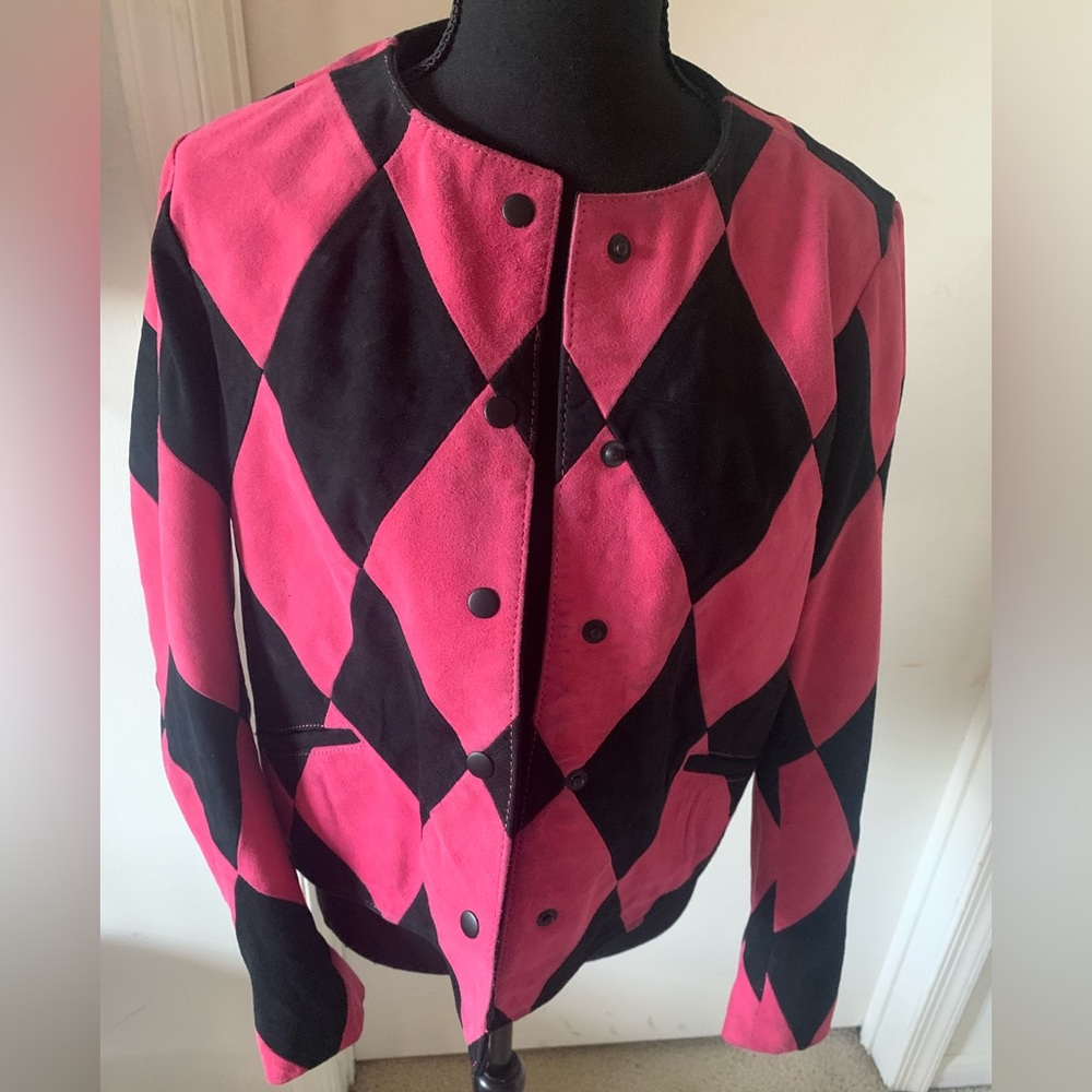 Nasty Gal Colorblock Suede Jacket